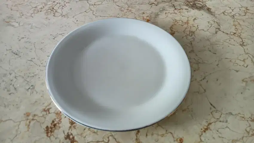 Piring Keramik Ceper Putih Tebal Diameter 9-13 inch/23cm+