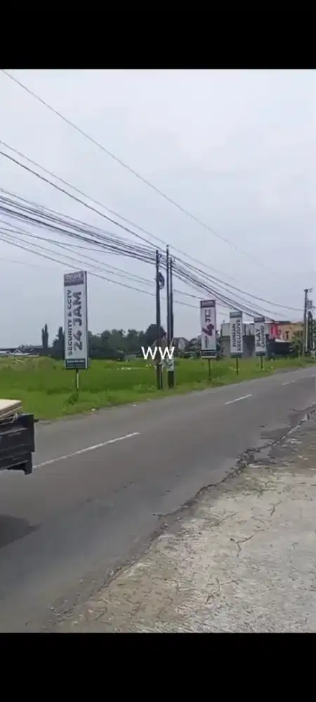 Jual tanah pinggir jln raya mangesti gentan lt 2215m hrg 2,5jt/m nego