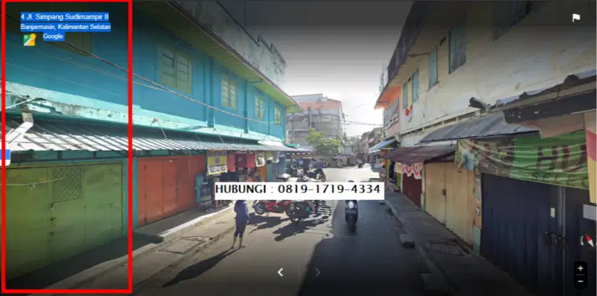 Disewakan Toko di Simpang Sudimampir 2 (Seberang Roti MinSeng)