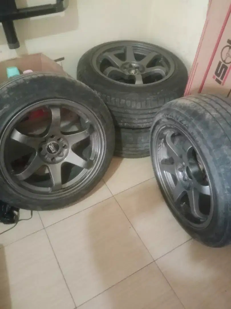 Velg te37 r17 pcd 4x100/114 lebar 7/8,5