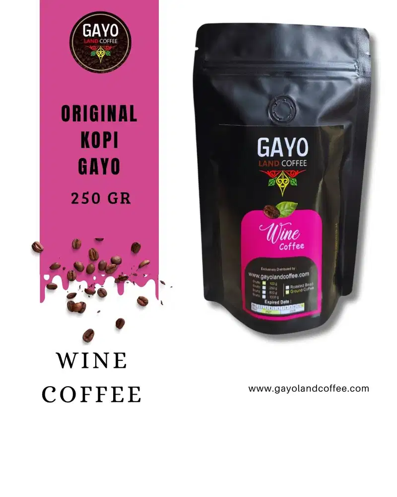 Kopi Wine Aceh Gayo 250 Gr