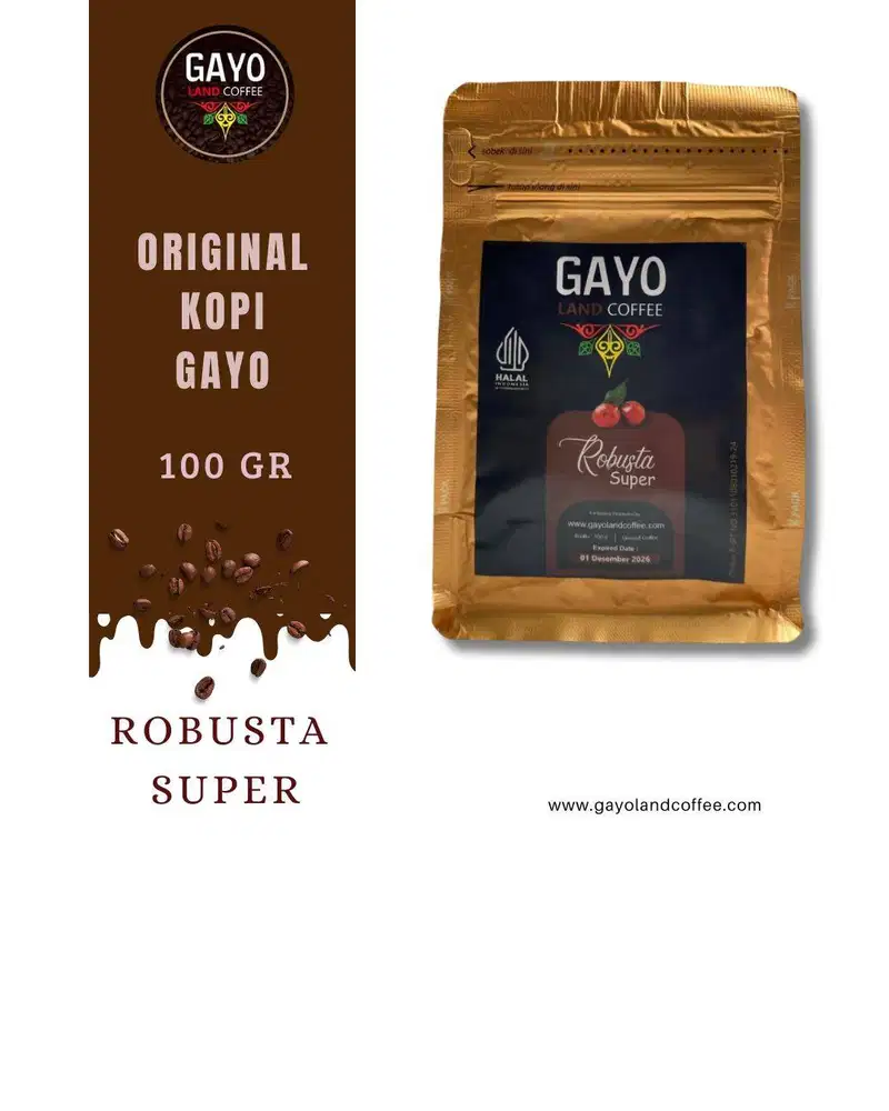 Kopi Robusta Aceh Gayo 100 Gr