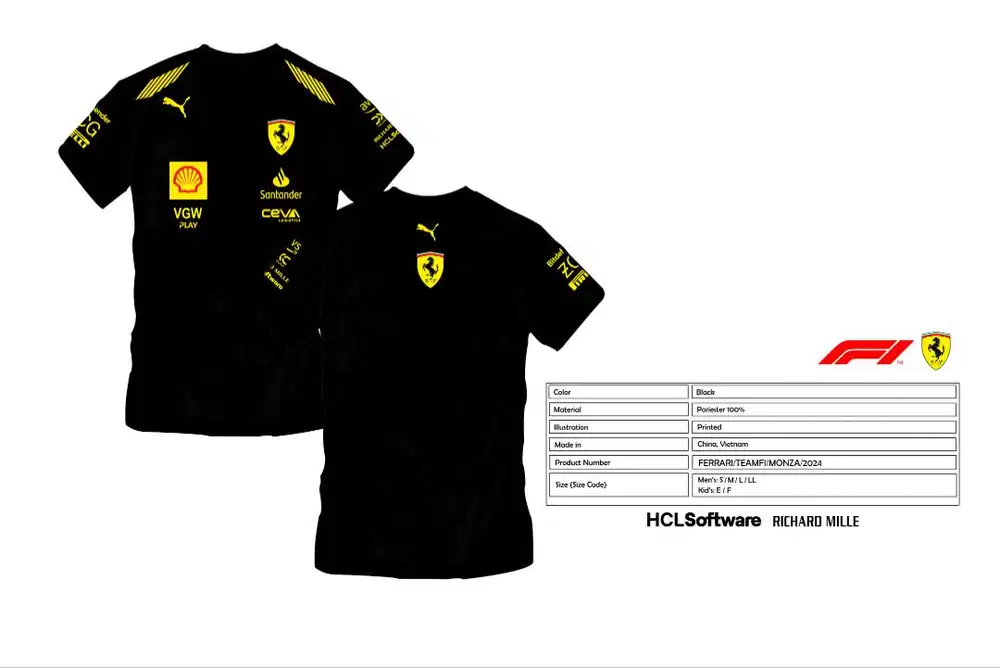 Tshirt Ferrari Formula One Monza 2024