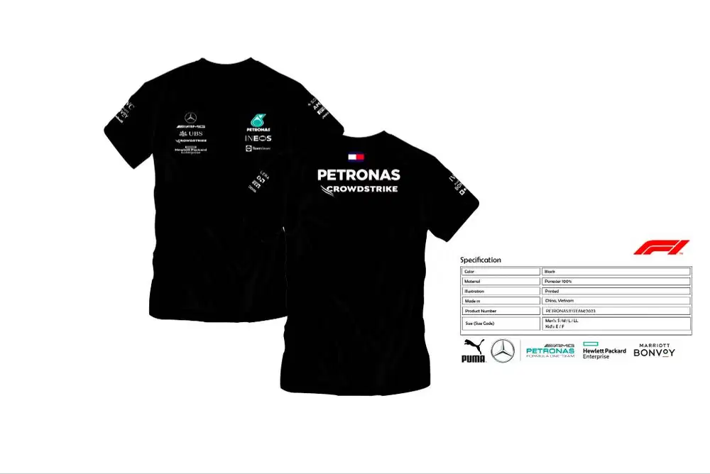 TShirt Petronas Formula One Team 2023 (Costum)