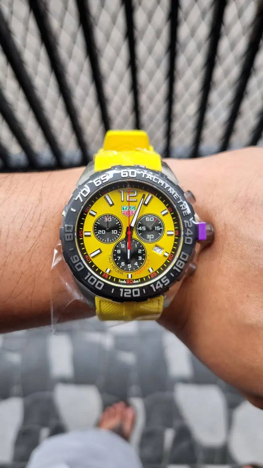 TAG Heuer Formula 1 Quartz Chronograph Yellow Dial Automatic