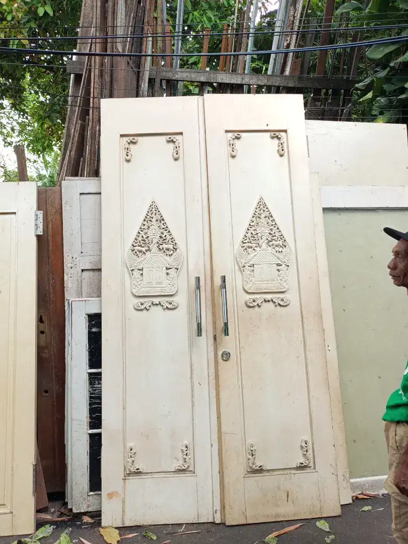 Pintu tarung jati cat Duco