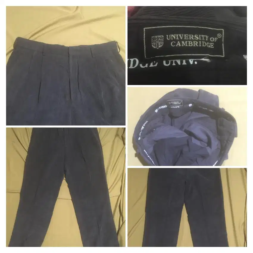 Celana chino curdoray jogger branded