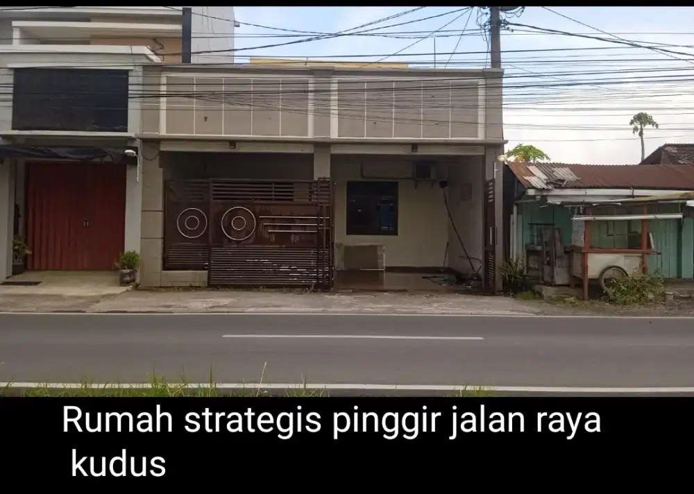 Di jual/disewakan rumah pinggir jalan rayadewi Sartika kudus