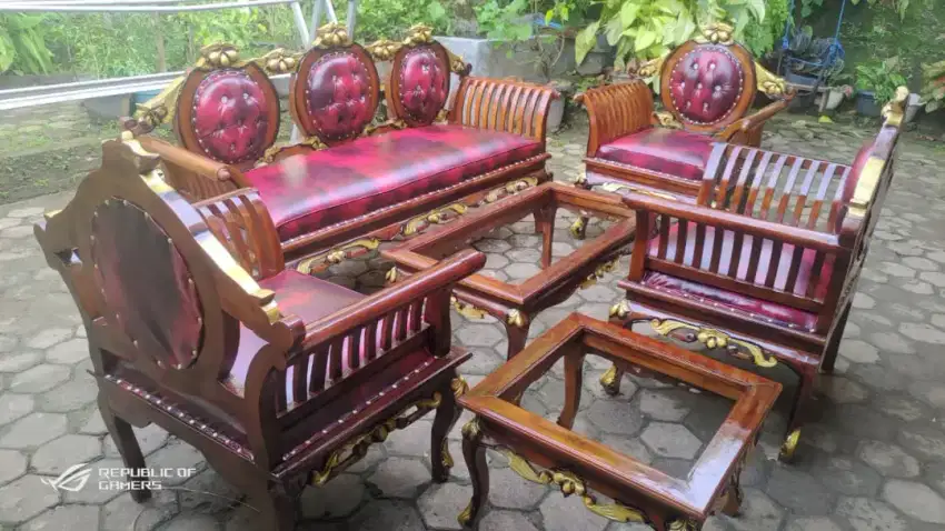 Kursi tamu kartini jambu kayu jati asli