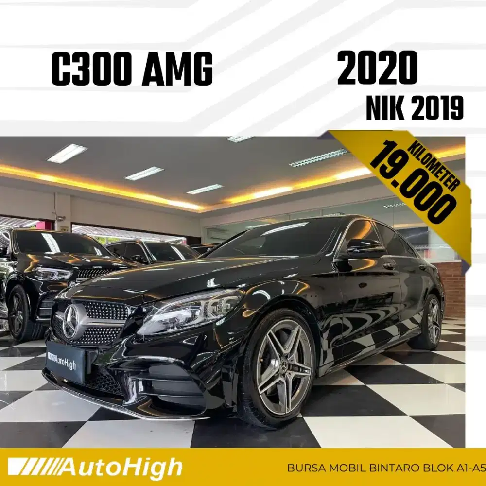 DP10% [Km19.000] C300 AMG 2019 Black Reg 2020 #C200 #AUTOHIGH