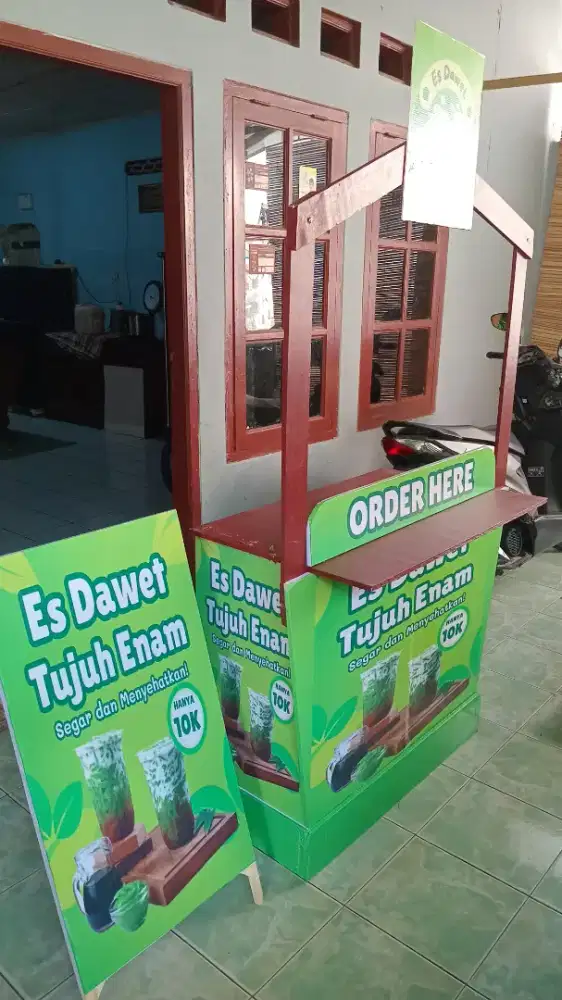 Gerobak jualan bisa si lipat