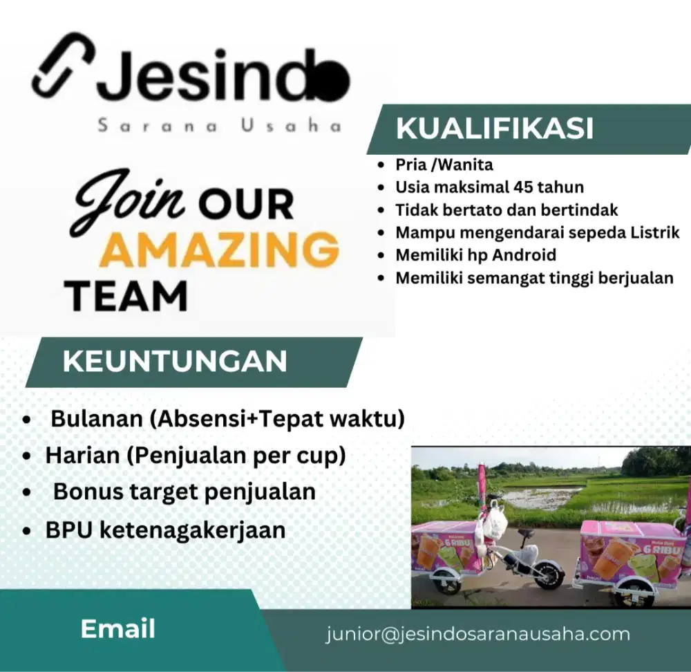 Minuman Keliling Sepeda Listrik