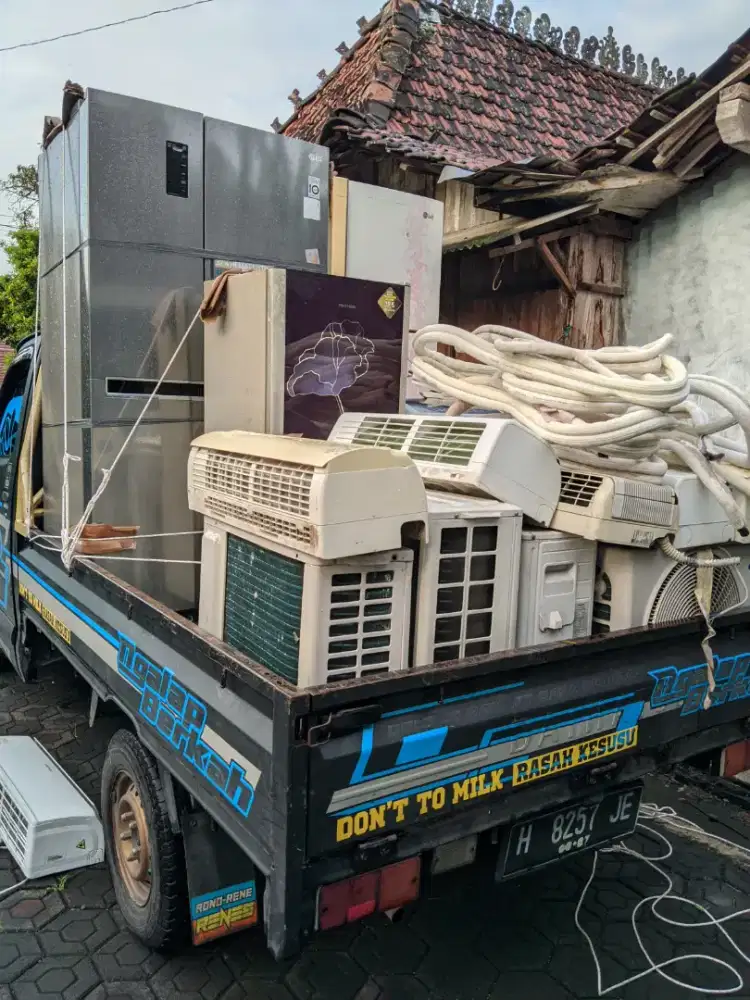 Terima borongan elektronik bekas/rusak AC, kulkas, freezer, showcase