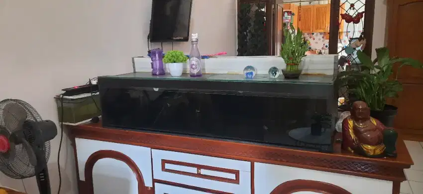 Aquarium kaca tebal 12mm 180x60x32