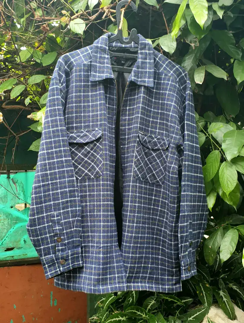 Kemeja flanel msh mulus bs utk luaran outer