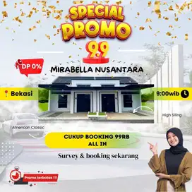 Cukup Booking Fee 99 Ribu DP 0 Cicilan 2 Jutaan Bonus AC