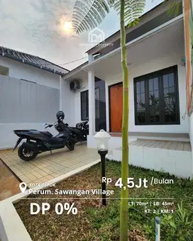Rumah siap huni DP 0% Cluster Bukit Petro Perumahan Sawangan Villag
