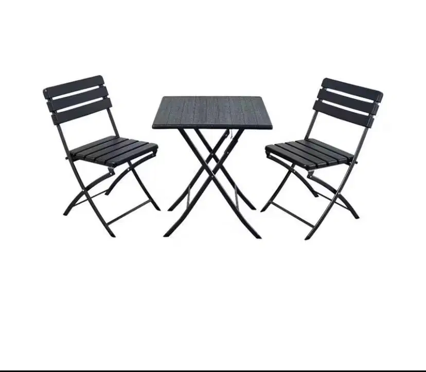 Meja teras dan kursi set besi