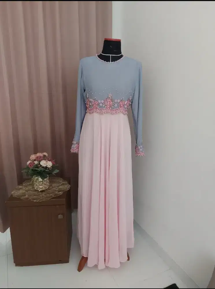 LONG DRESS LENGAN PANJANG