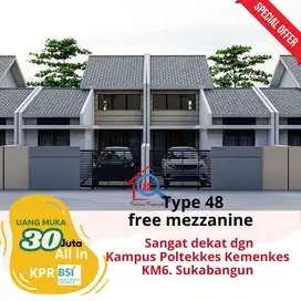 rumah Baru dekat Poltekkes Kemenkes km 6 sukabangun