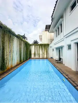 Lebak Bulus Modern Minimalist Tropical House Dalam Komplek