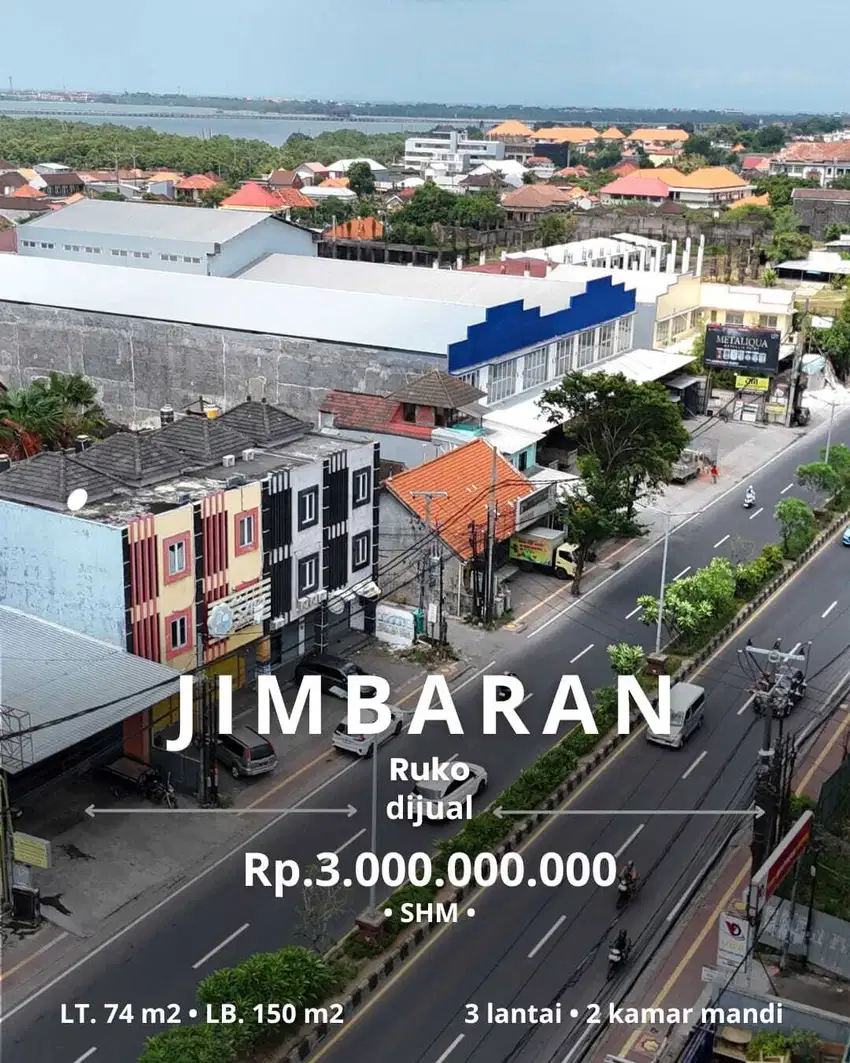 Ruko Di Jalan Utama Bypass Jimbaran Nusa Dua Dekat Imigrasi