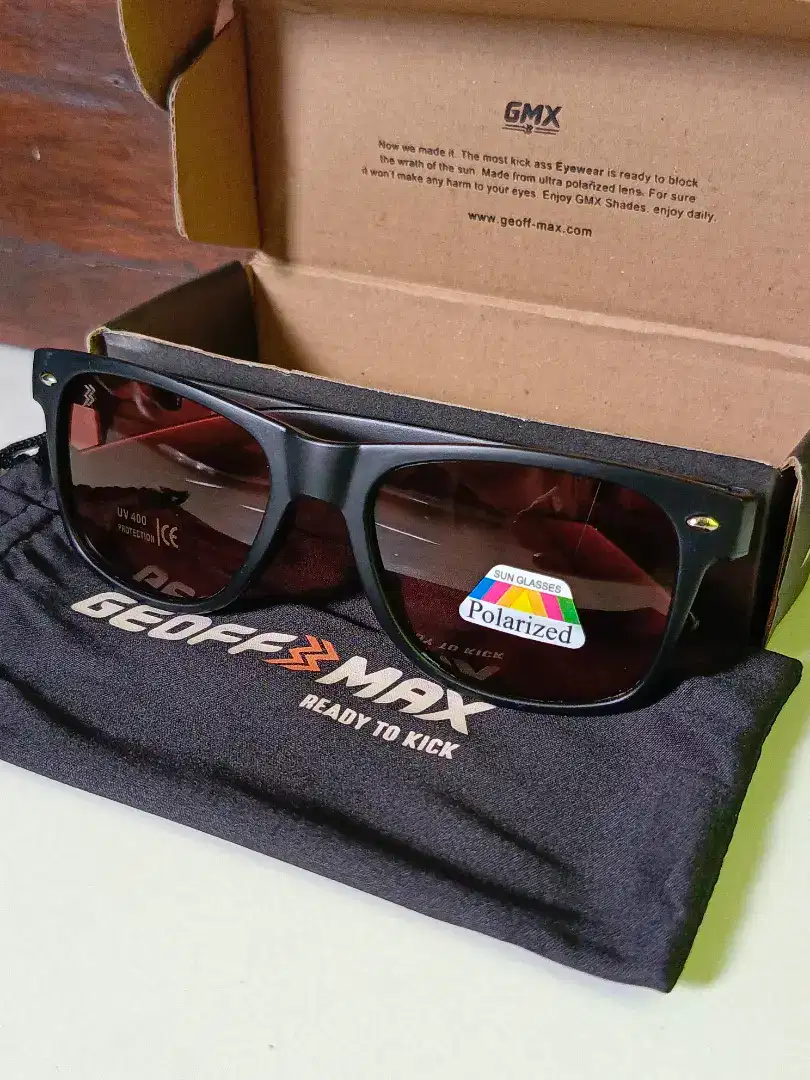 Kacamata Geoff Max Original Vegas Hitam Orange
