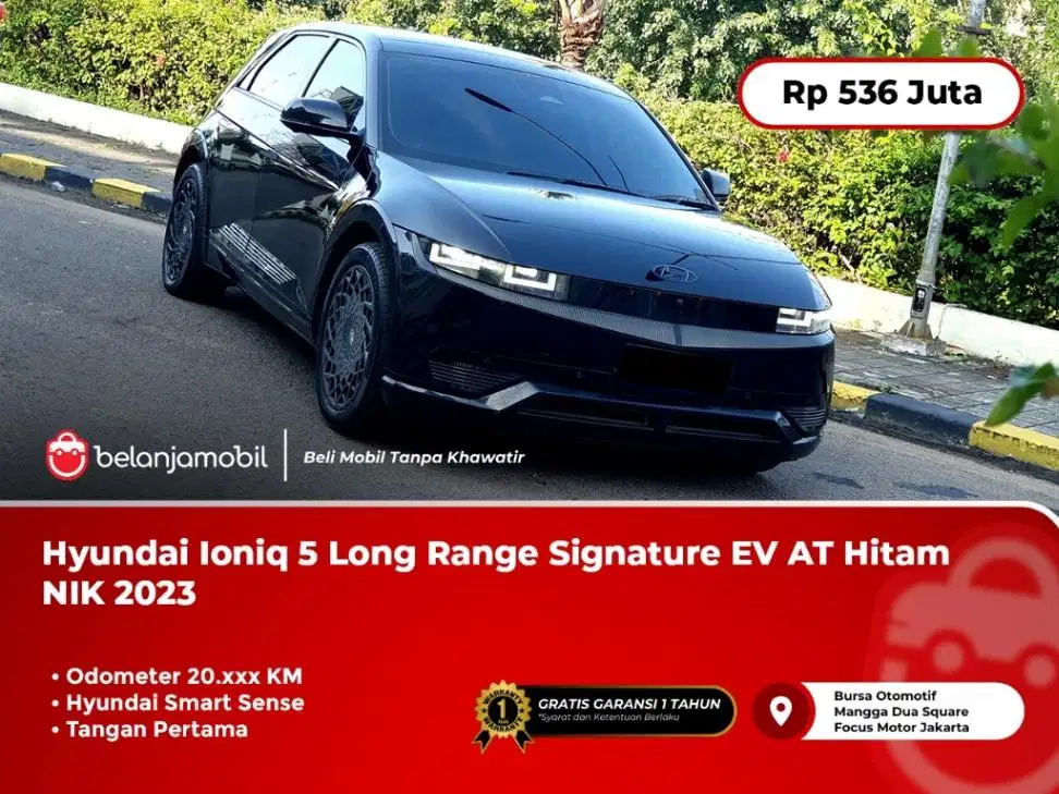 Hyundai Ioniq 5 Long Range Signature EV AT Hitam 2023/2024