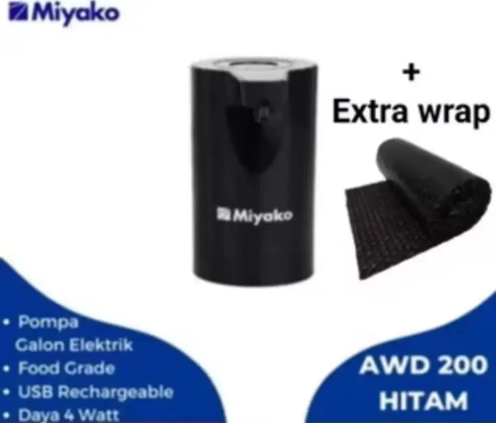 POMPA GALON ELEKTRIK MIYAKO AWD-200 DAPAT DI CAS ULANG / RECHARGEABLE