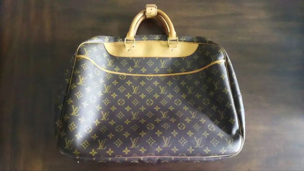 Louis Vuitton Alize Leather Monogram 24 Heures Travel Bag