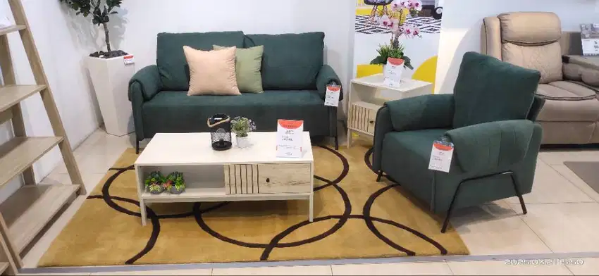 SOFA SET + COFFE TABLE + END TABLE