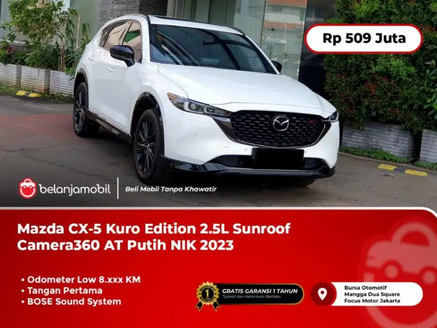 [ KM 8RB ] Mazda CX-5 CX5 CX 5 Kuro Edition 2.5L AT Putih 2023 2024