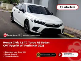 [KM ANTIK 6K] Honda Civic 1.5 TC Turbo RS Sedan CVT AT Putih 2023/2024