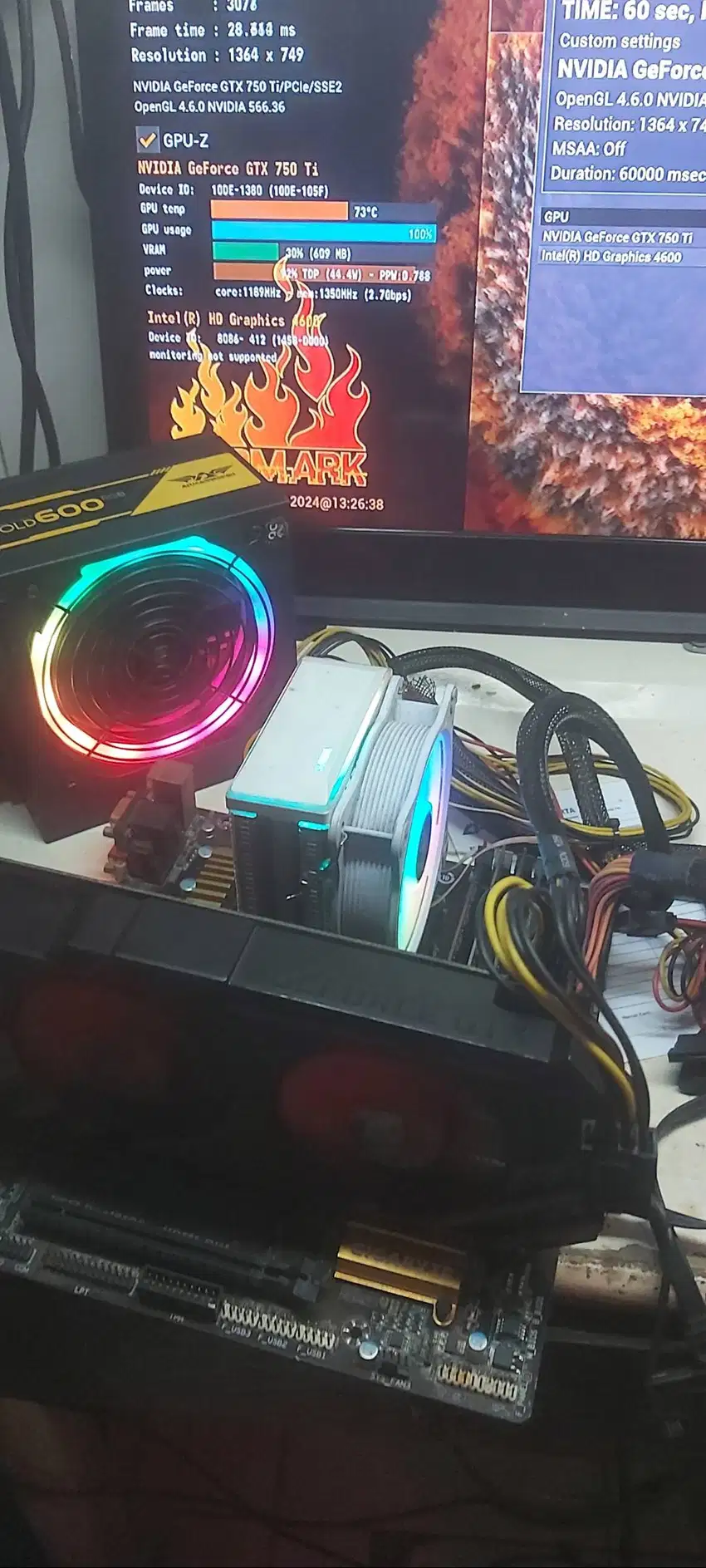 VGA GTX 750Ti Galax 2GB GDDR5 128Bit PIn 6 2 Fan Normal mulus