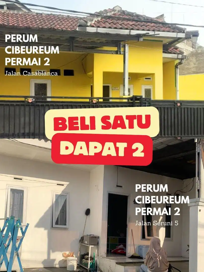 Dijual Cepat Beli Rumah 1 Dapet 2