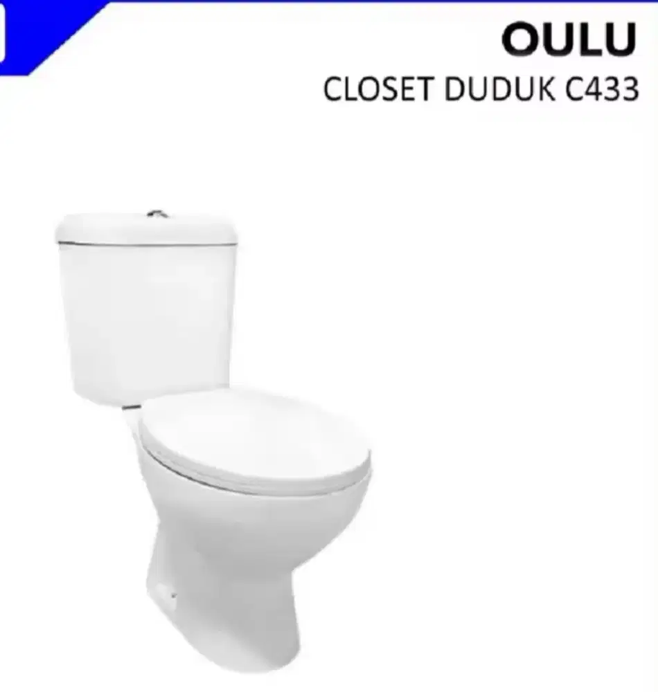 Oulu C433,Closet Duduk,Putih