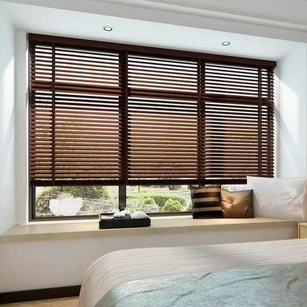 Wooden blind/krey kayu /mini blind/tirai kantor