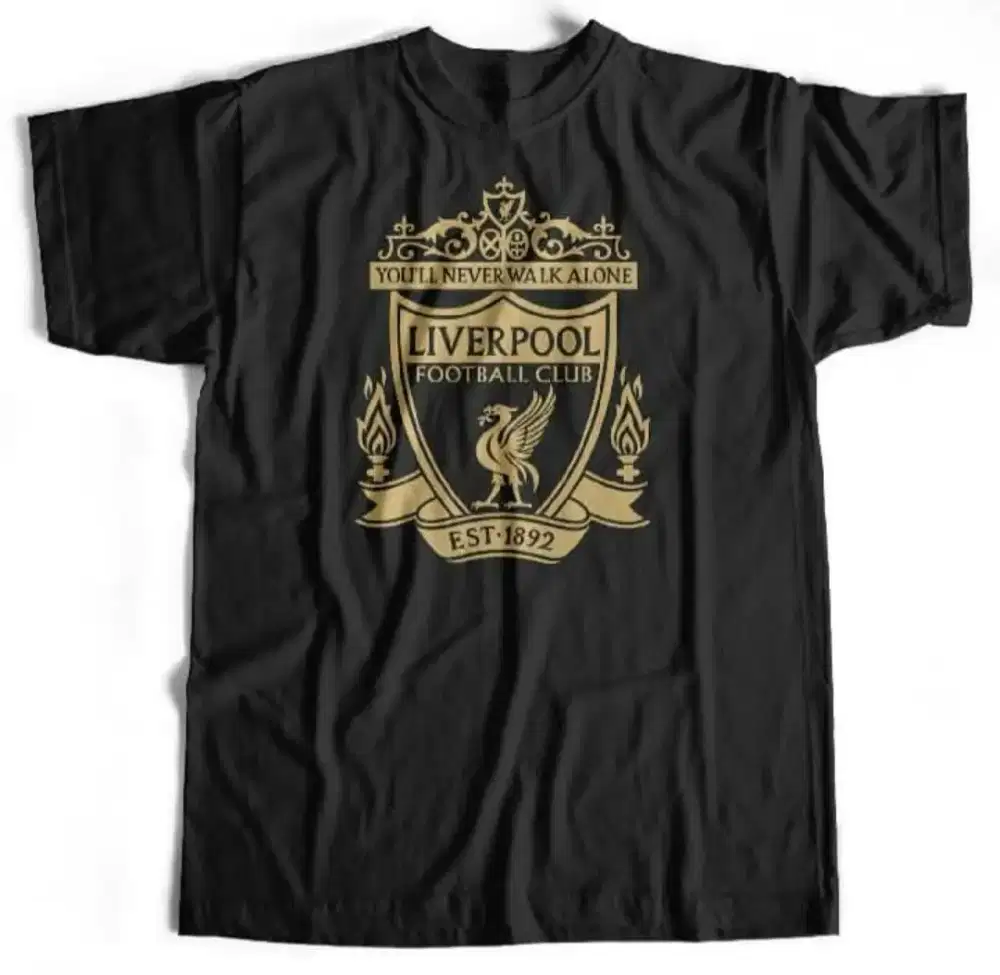 Kaos Liverpool warna hitam