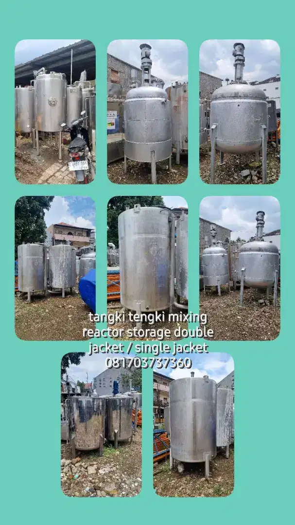 Tangki tengki stainless steel industri pabrik kosmetik herbal