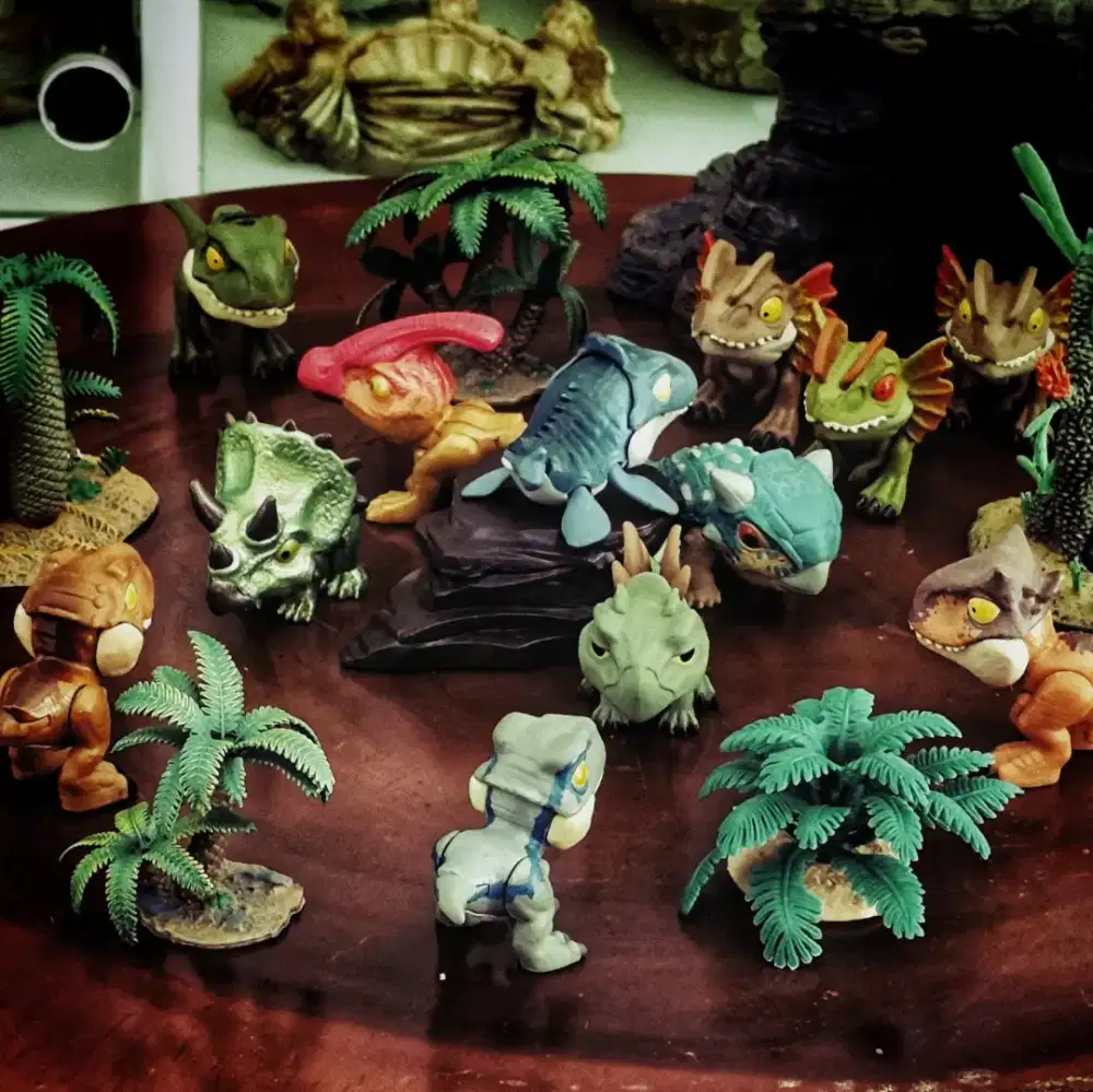 Set Jurassic world Snap Squad Mattel Original Gigit Jari