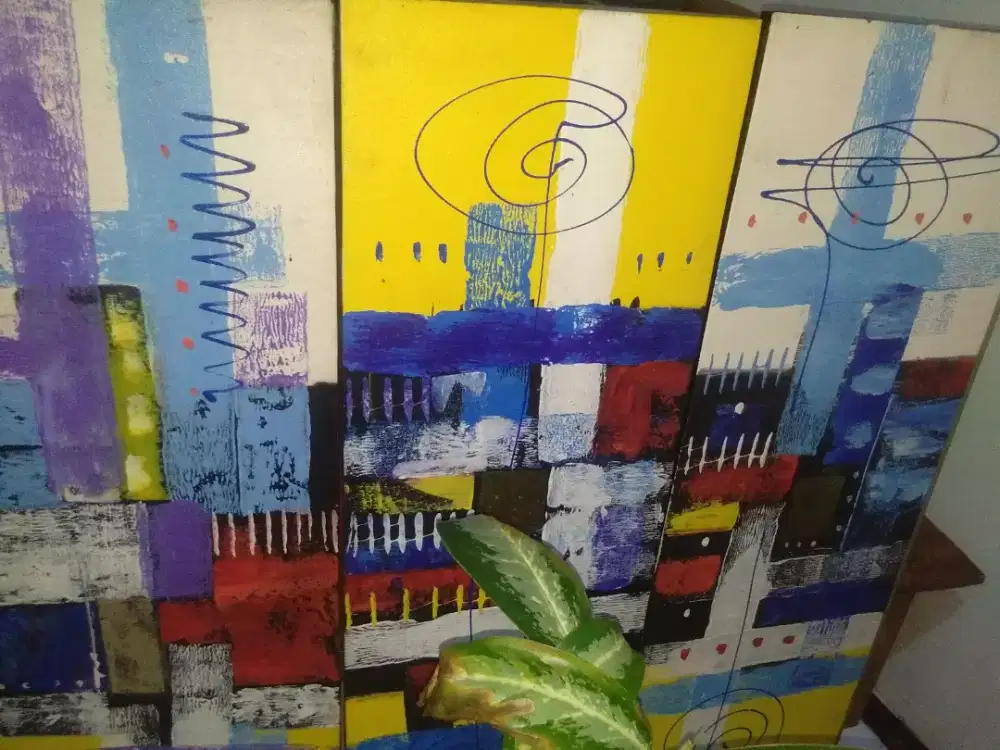 Jual lukisan abstrack decoratip... No name