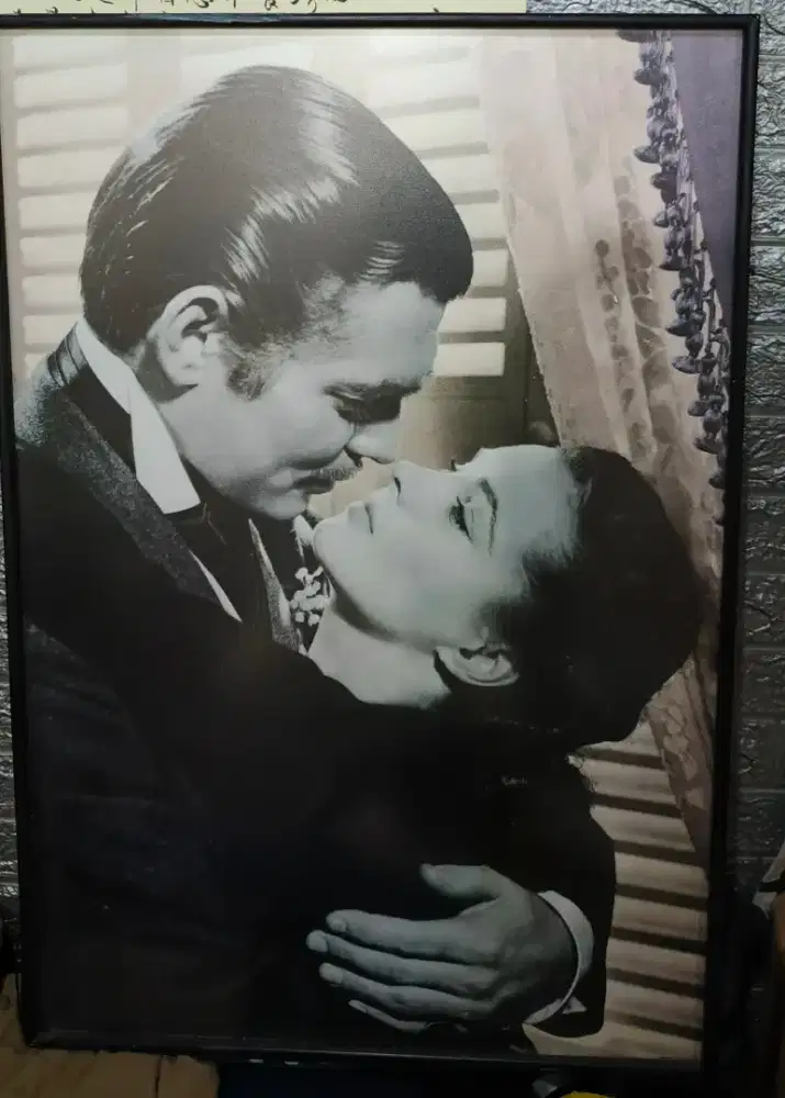 Foto film Gone with the wind + figura kayu