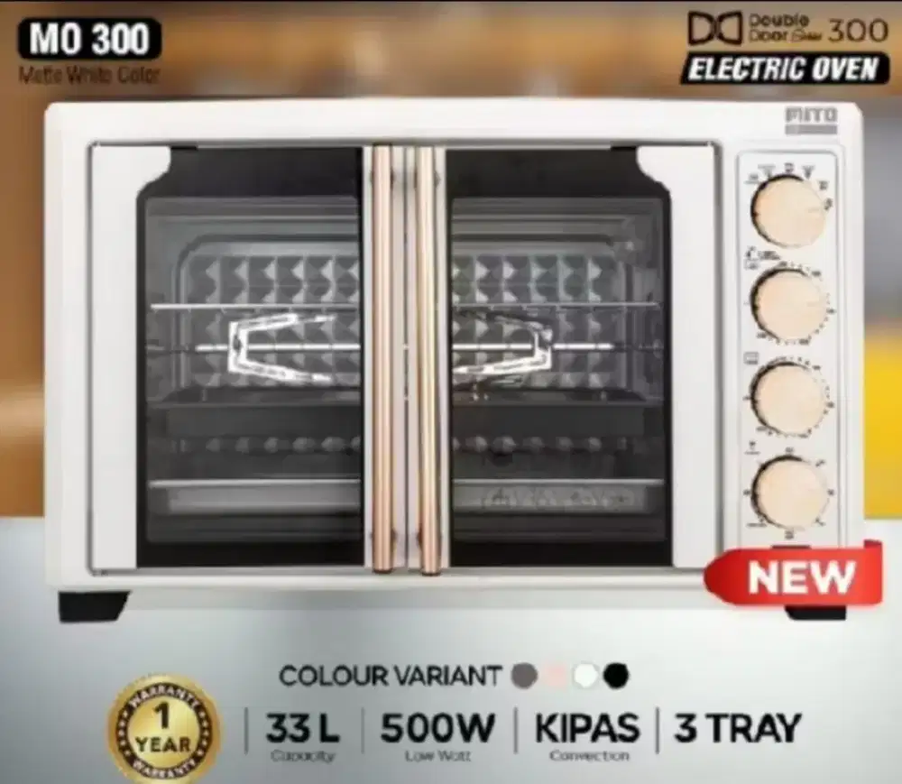 OVEN MITO DOUBLE DOOR 33 LITER MO300
