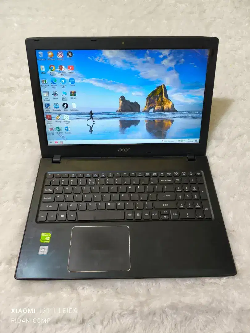 Dijual laptop gaming,render acer slim,super kencang core i7 gen 7