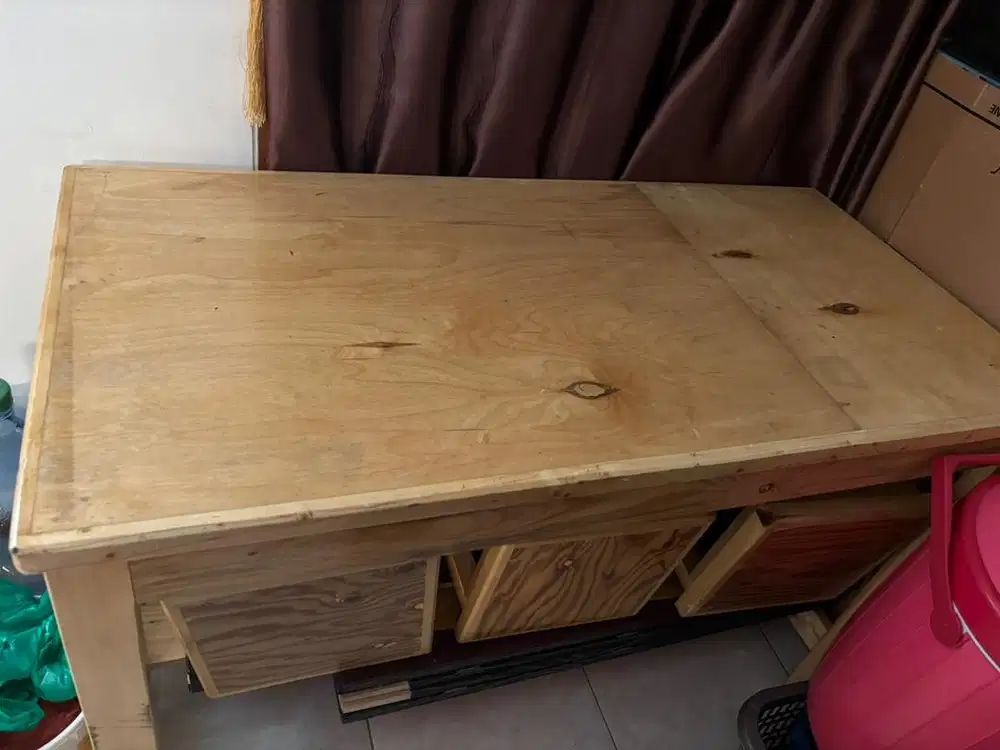 dijual meja kayu rumah makan