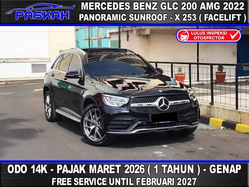 Bunga=4.5% Pajak=MARET-2026 Odo=14k MERCEDES Benz GLC200 AMG 2022 YOPI