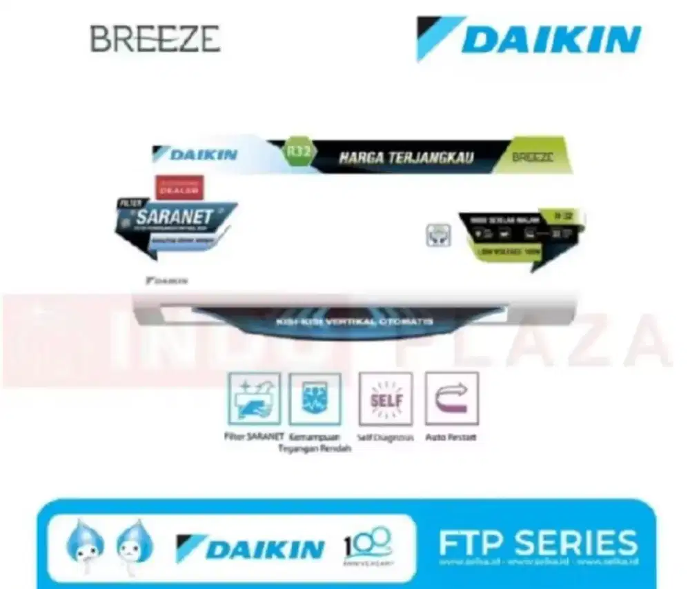 AC DAIKIN 1/2 PK FTP-15AV149 BREEZE SERIES (khusus medan)