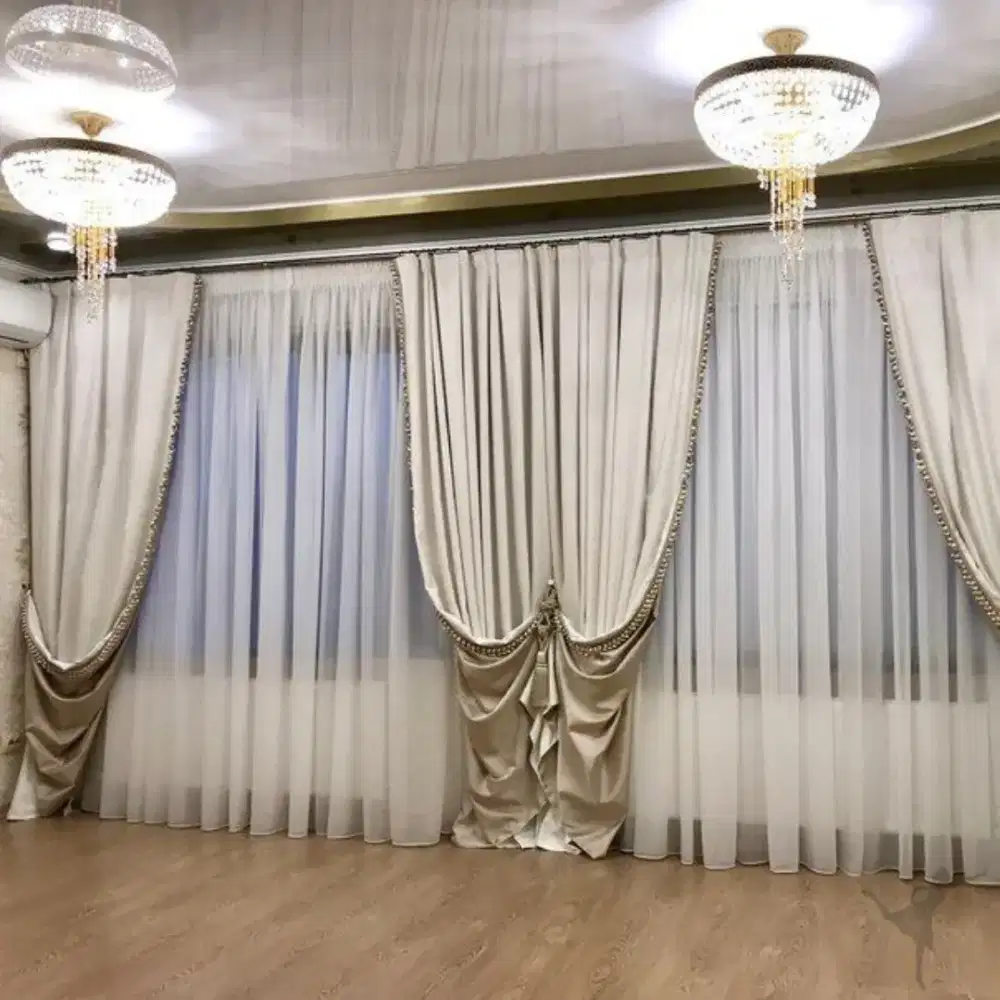 Pasang gordyn gorden murah vertikal roll blind jasa wallpaper dinding