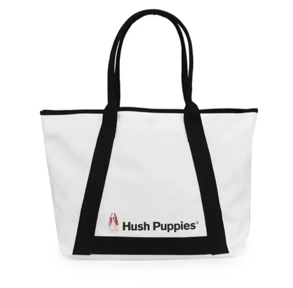 Hush Puppies Tas Wanita Canvas Tote Bag Stripe White Original