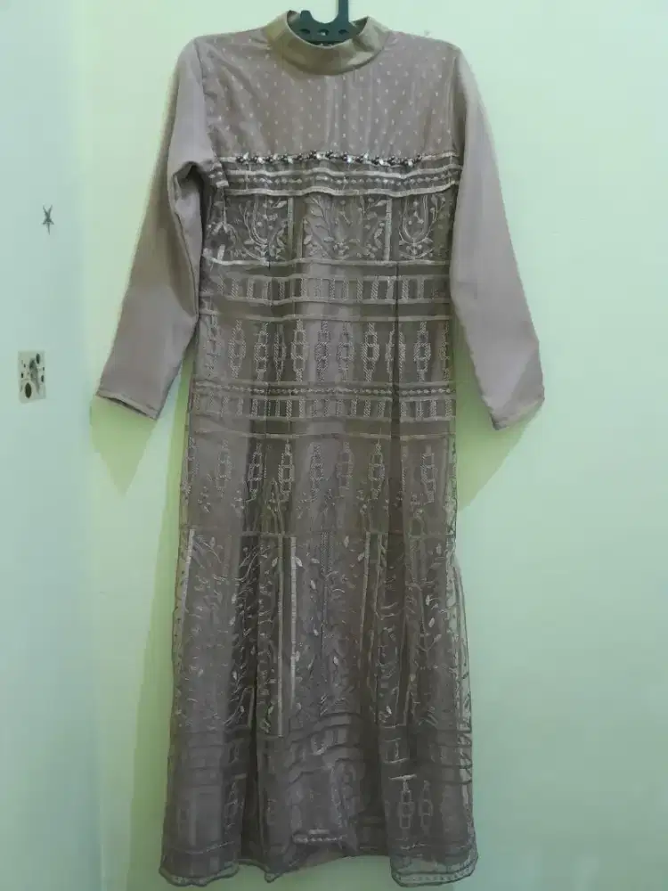 Baju Dress Wanita Coklat size M dan L Pakaian